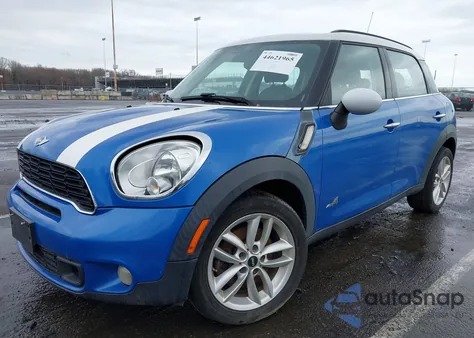 2013 Mini Countryman Cooper S z USA, uszkodzony, nr VIN WMWZC5C58DWP32492